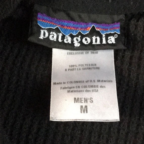 Men’s medium black Patagonia fleece - Picture 2 of 3